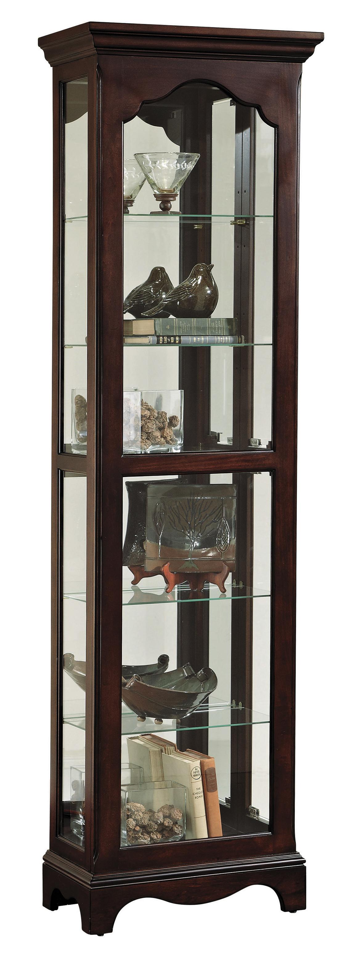 Pulaski Furniture Curios Narrow Traditional Curio Wayside Furniture Curio